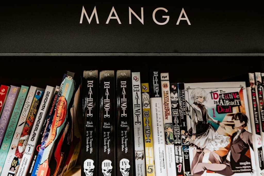 Bibliothèque de livres de mangas