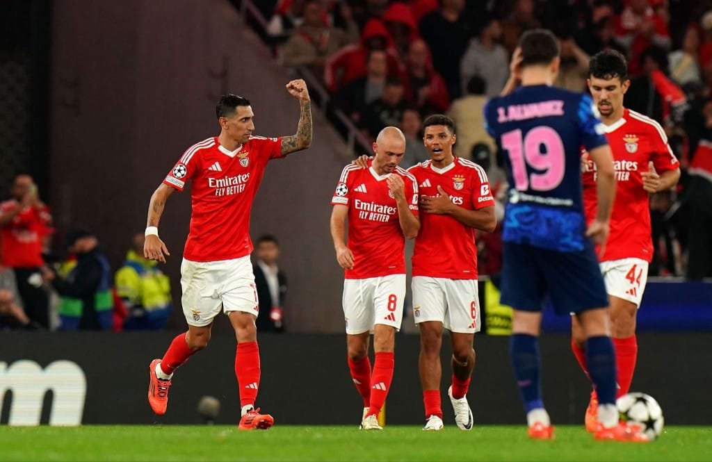 L’Atlético Madrid a subi une défaite écrasante de 4-0 contre le SL Benfica