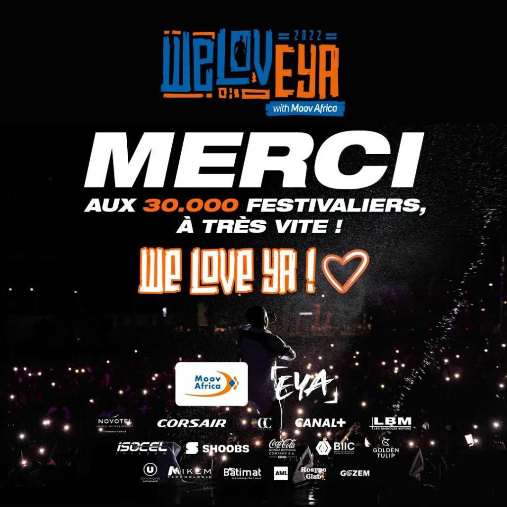 Affiche de remerciement weloveya 2022