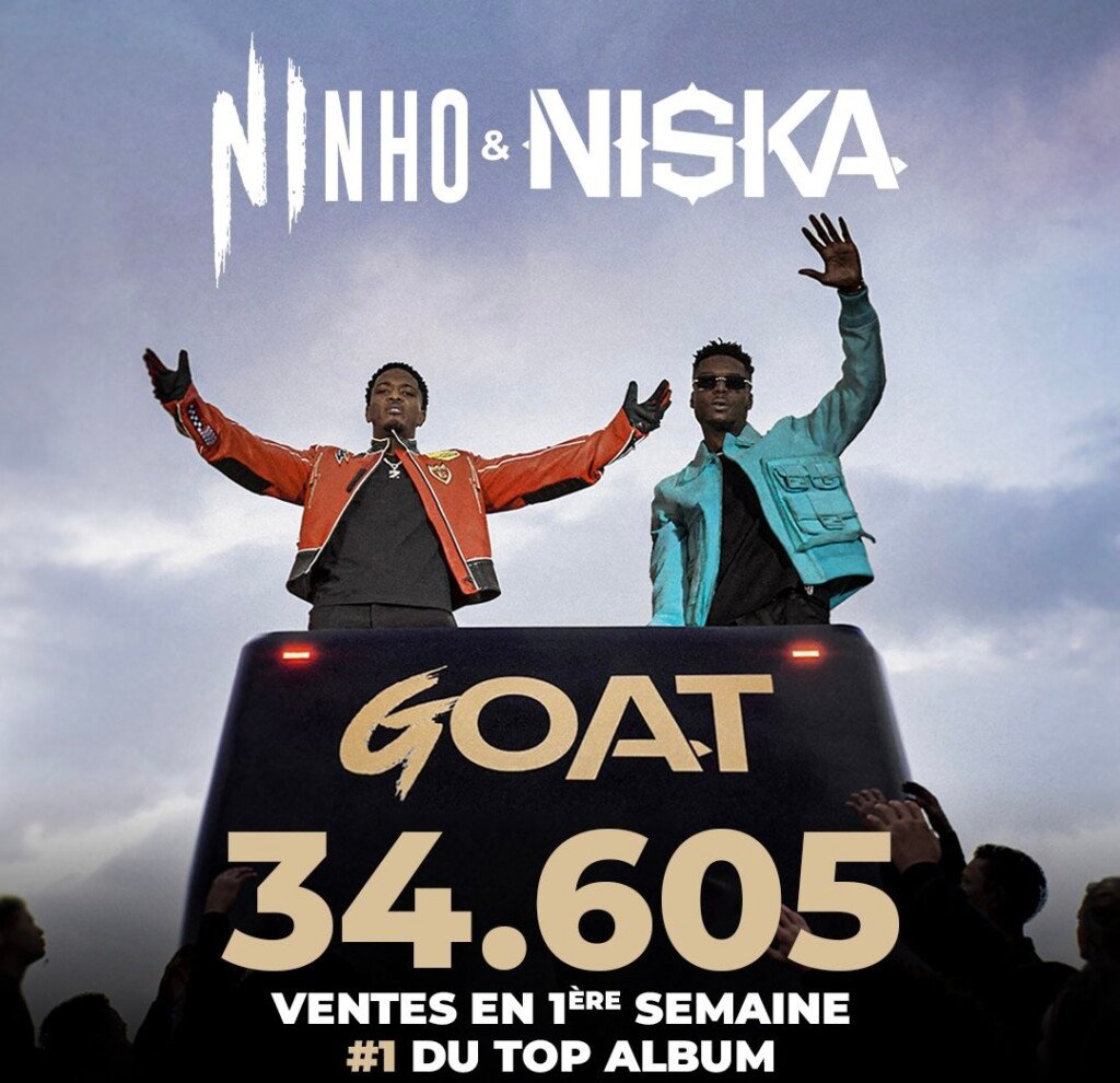 L'album "GOAT" de Ninho et Niska bat tous les records