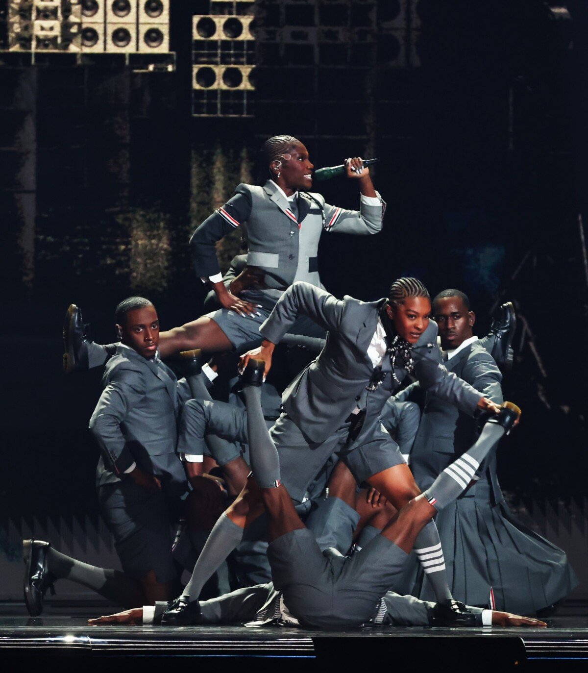 Doechii pendant sa prestation aux Grammys 2025.
