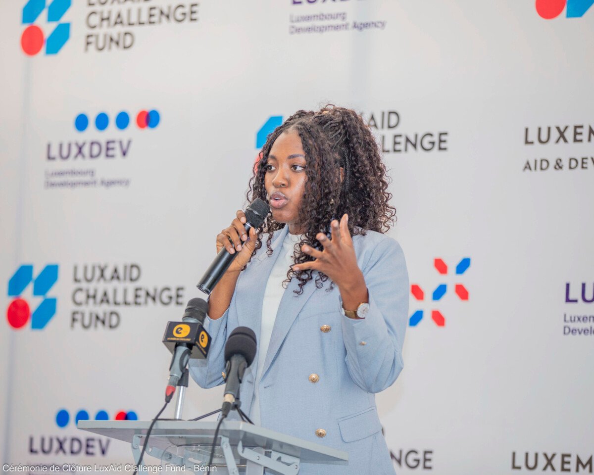 Keynote de Jessica GABA, Représentante de l'Agence de Développement des Petites et Moyennes Entreprises (ADPME) sur le thème : "Les défis des entrepreneurs innovants au Bénin : enjeux, avancées et perspectives"
