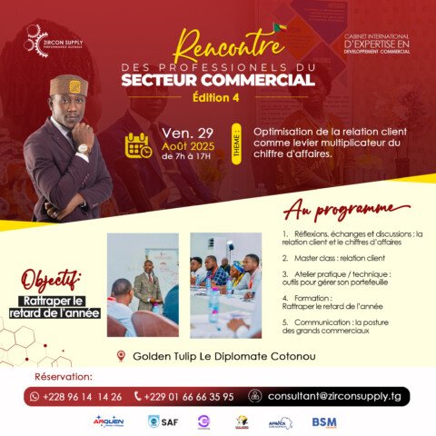 Rencontre des professionnels du secteur commercial à Cotonou en août 2025