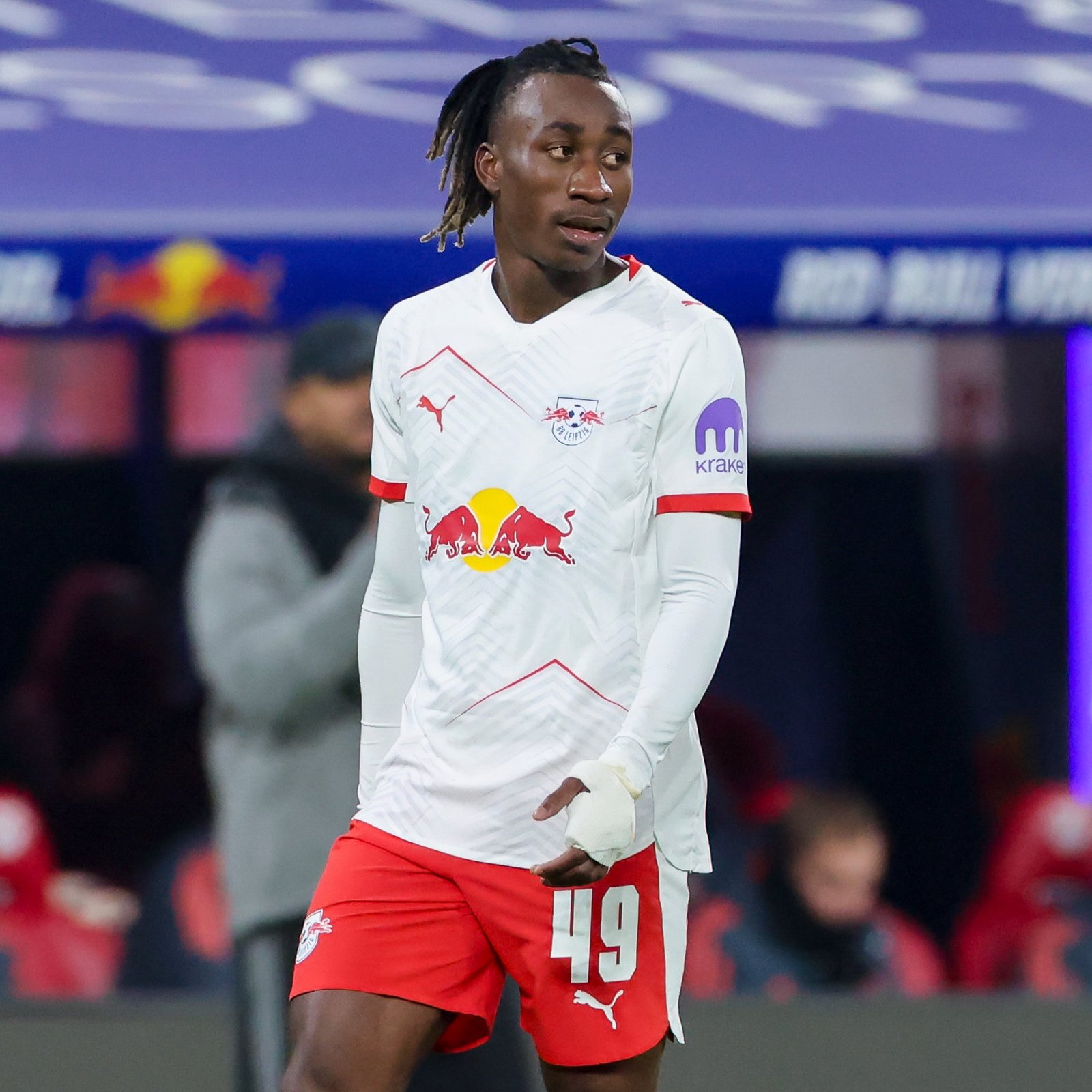 Yan Diomandé sous le maillot du RB Leipzig