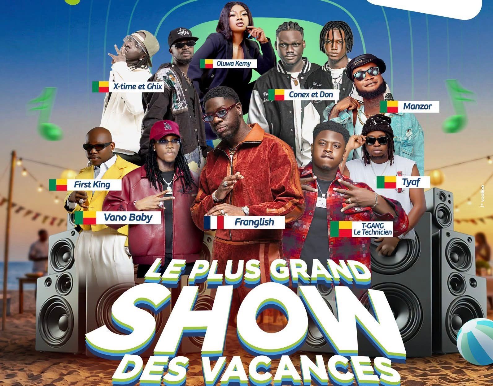 Artistes du Celtiis Summer Show 2026 à Fidjrossè Plage