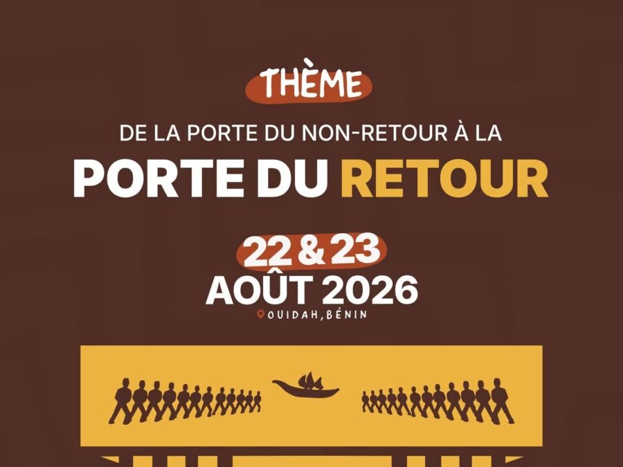 Visuel officiel de la JISTNA 2026, Ouidah, 22 et 23 août 2026