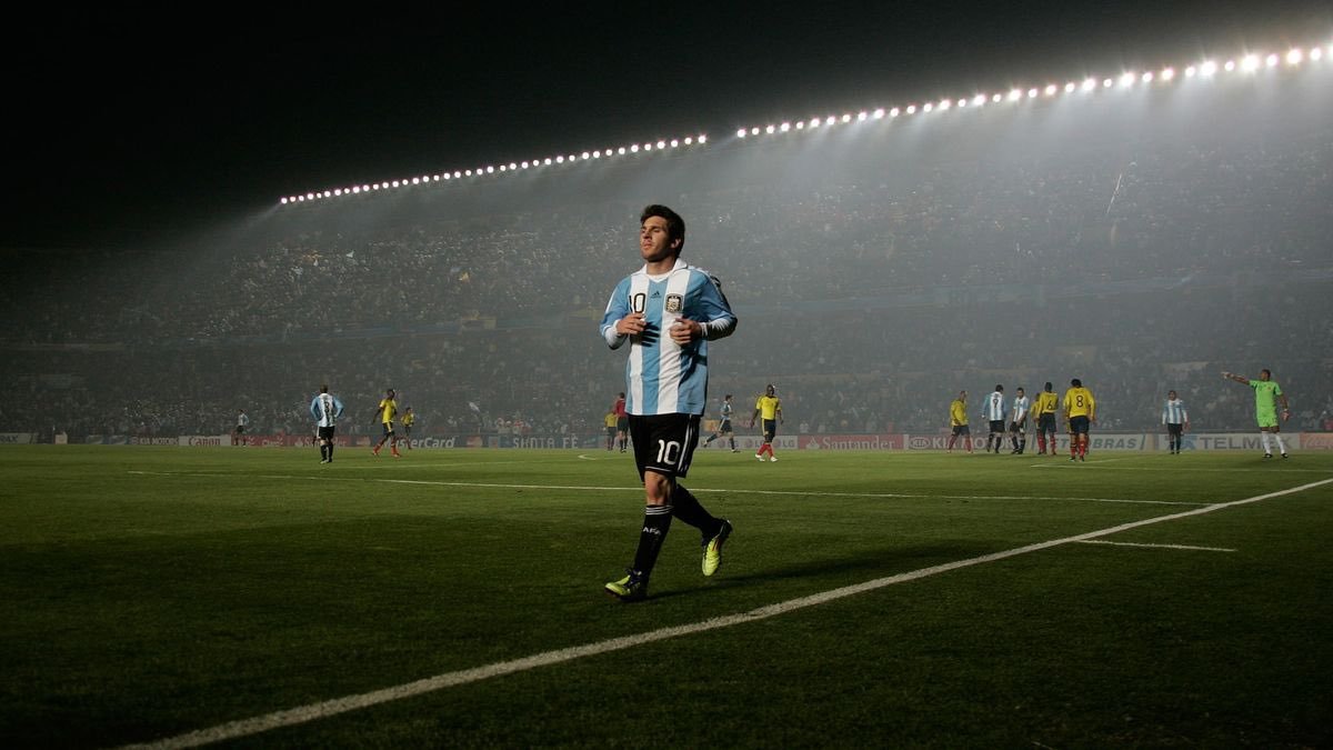 Lionel Messi lors d'un match avec la sélection argentine