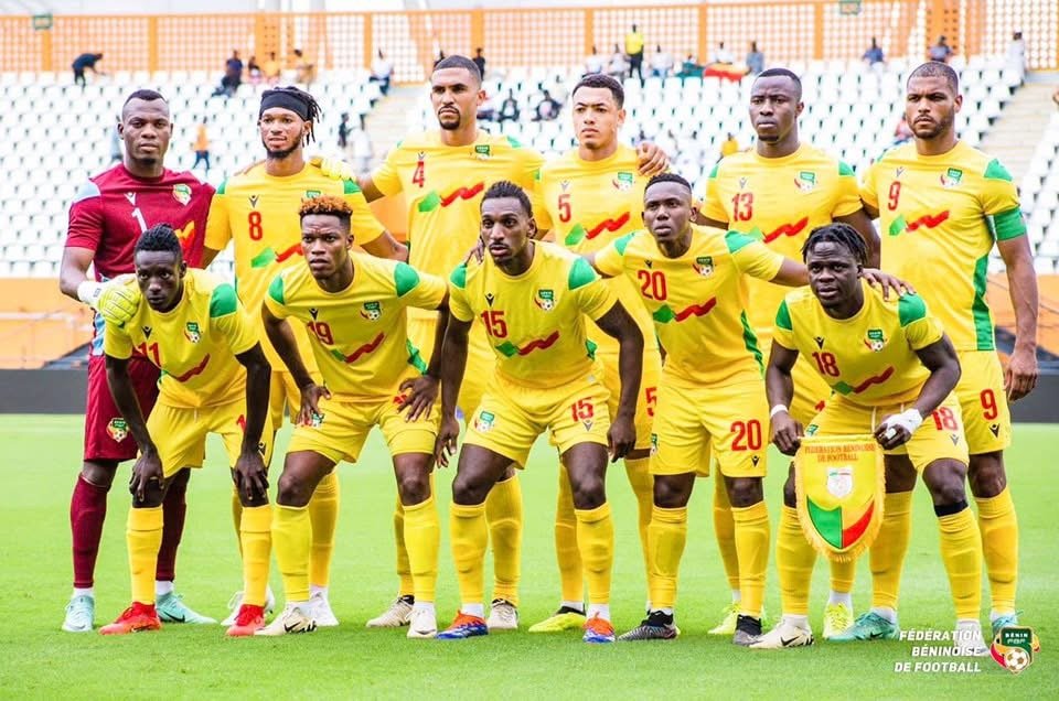 La sélection béninoise avant un match des éliminatoires de la CAN 2027