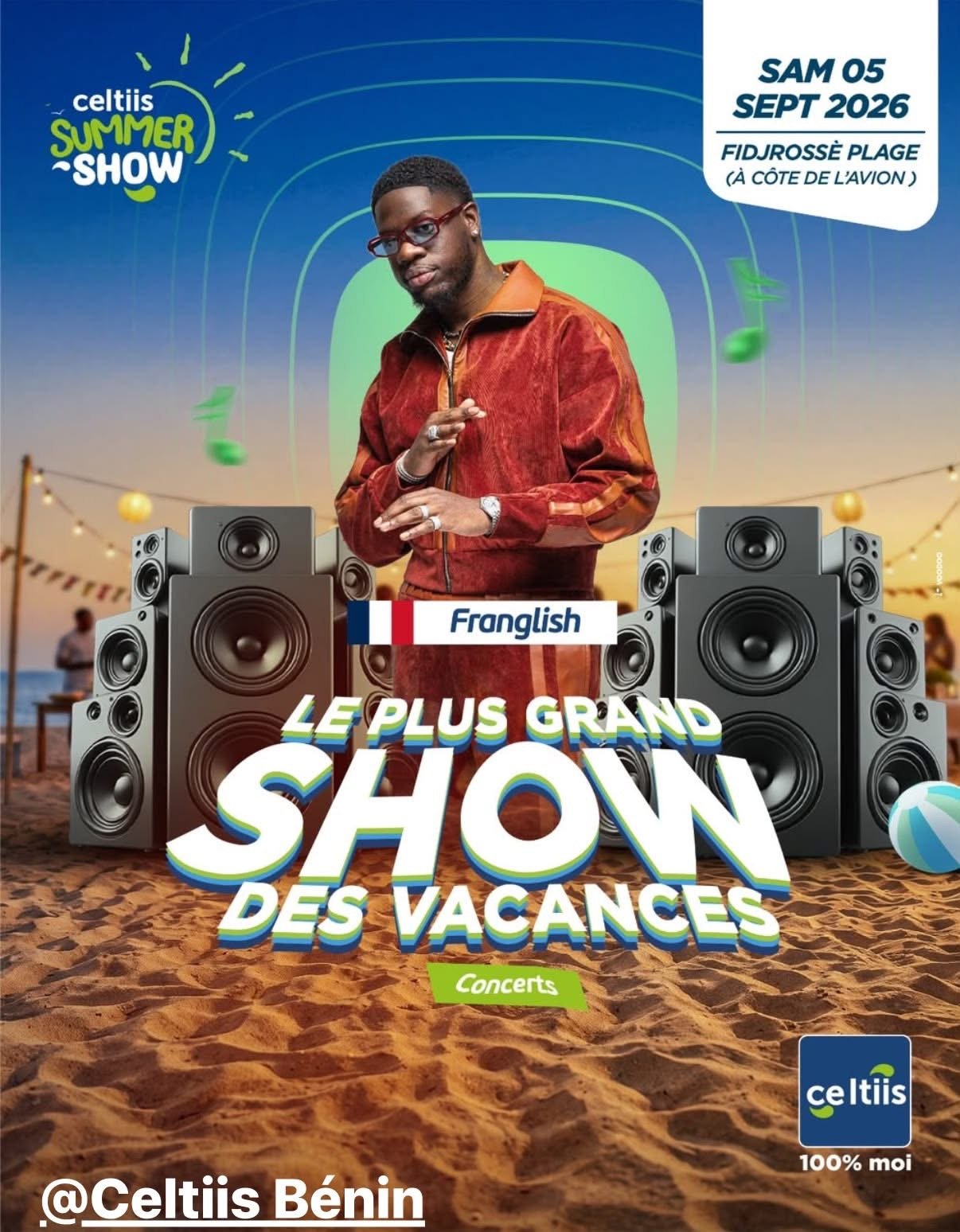 Franglish en concert au Bénin au Celtiis Summer Show 2026